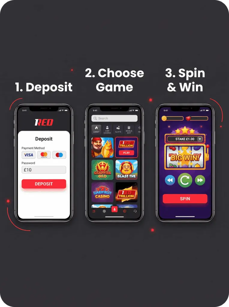 1Red How to Play Slots