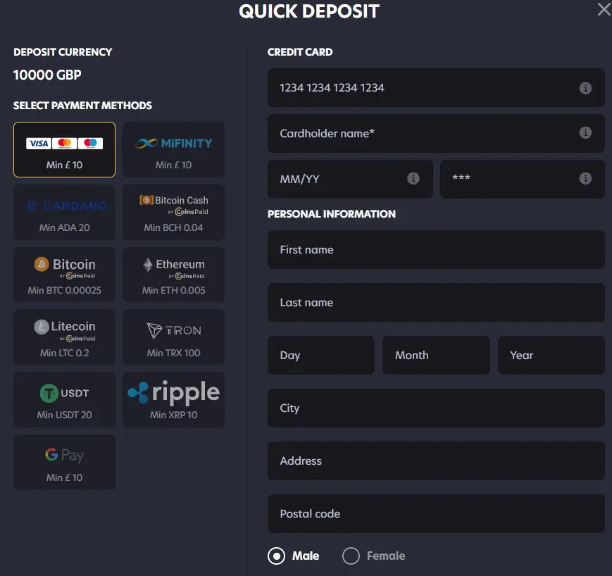 Deposit Process