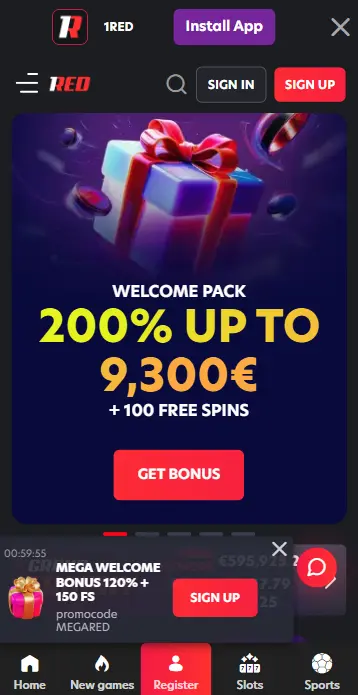1Red Casino App