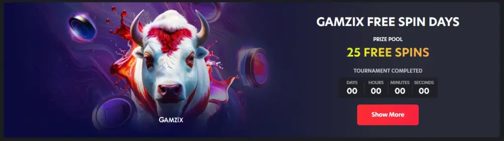 Gamzix Free Spin Days